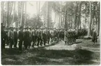 Minnesfest för gamla soldater vid Uplands regemente, Kronparken, Uppsala omkring 1923