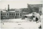 Vy över stadsdelen Fjärdingen, Uppsala omkring år 1900