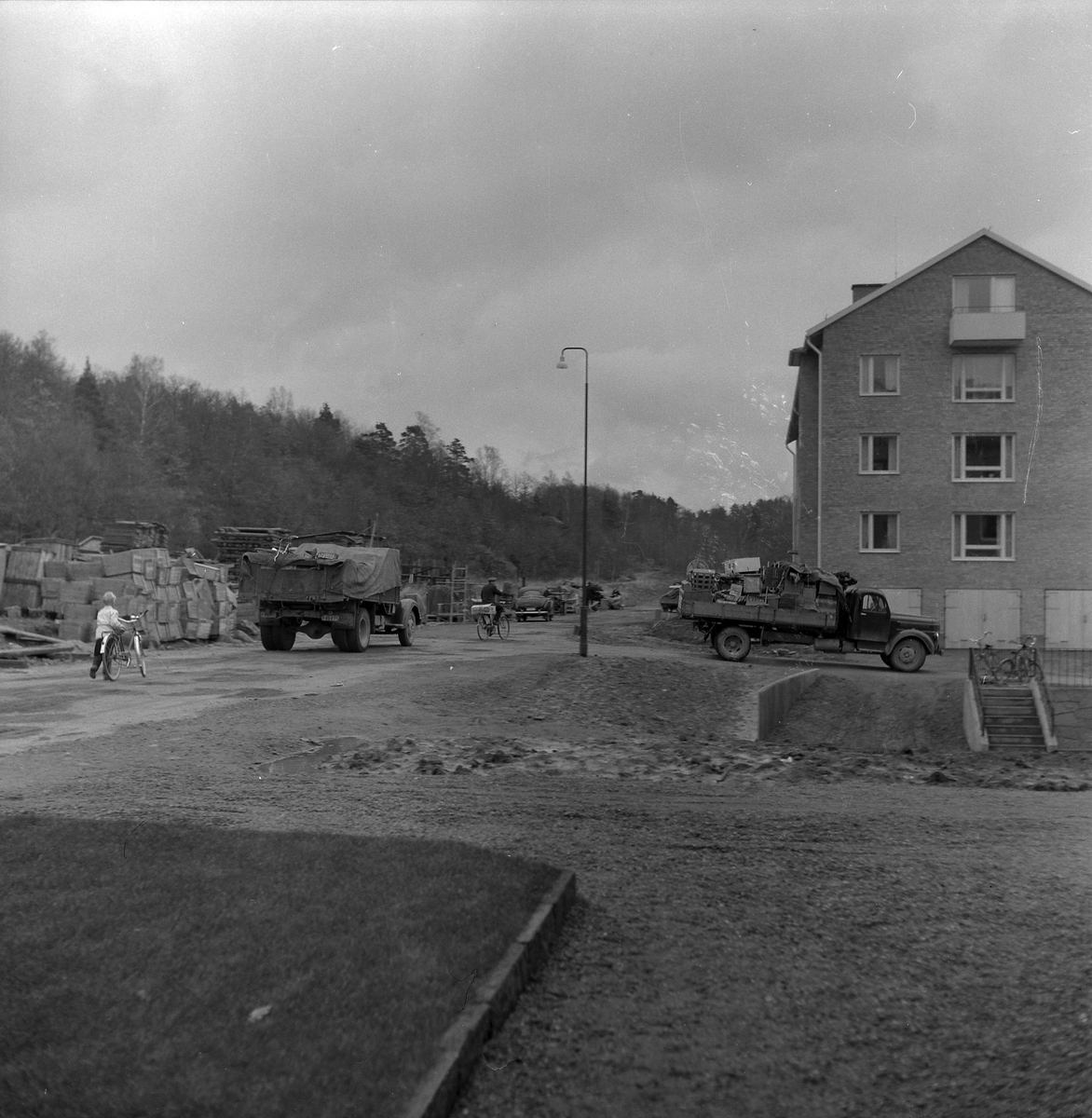 Stockslyckevägen, kv Stadsfogden. April 1954