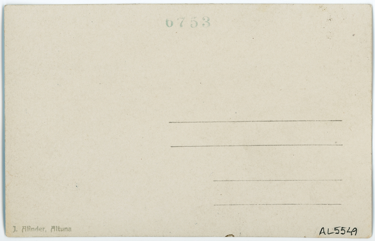 "Docent B. Thordeman från Uppsala talar från Revelsta fataburen", Upplands fornminnesförenings utflykt, Altuna socken Uppland 27 maj 1923