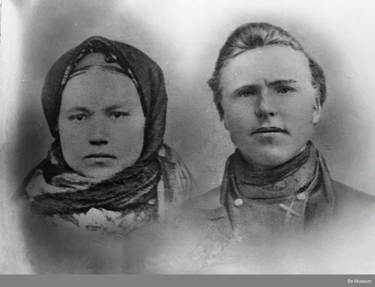 Parbilete av Knut Eilevsson og Gunhild Steintjønndalen