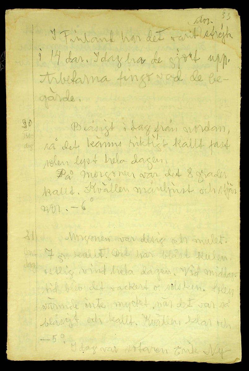 Dagbok skriven år 1956 av Rällsjö Brita på Rällsjögården i Bjursås socken. 
Innehåller bl.a. anteckningar om väderlek, fågelobservationer och diverse händelser (järnvägsolyckor m.m)