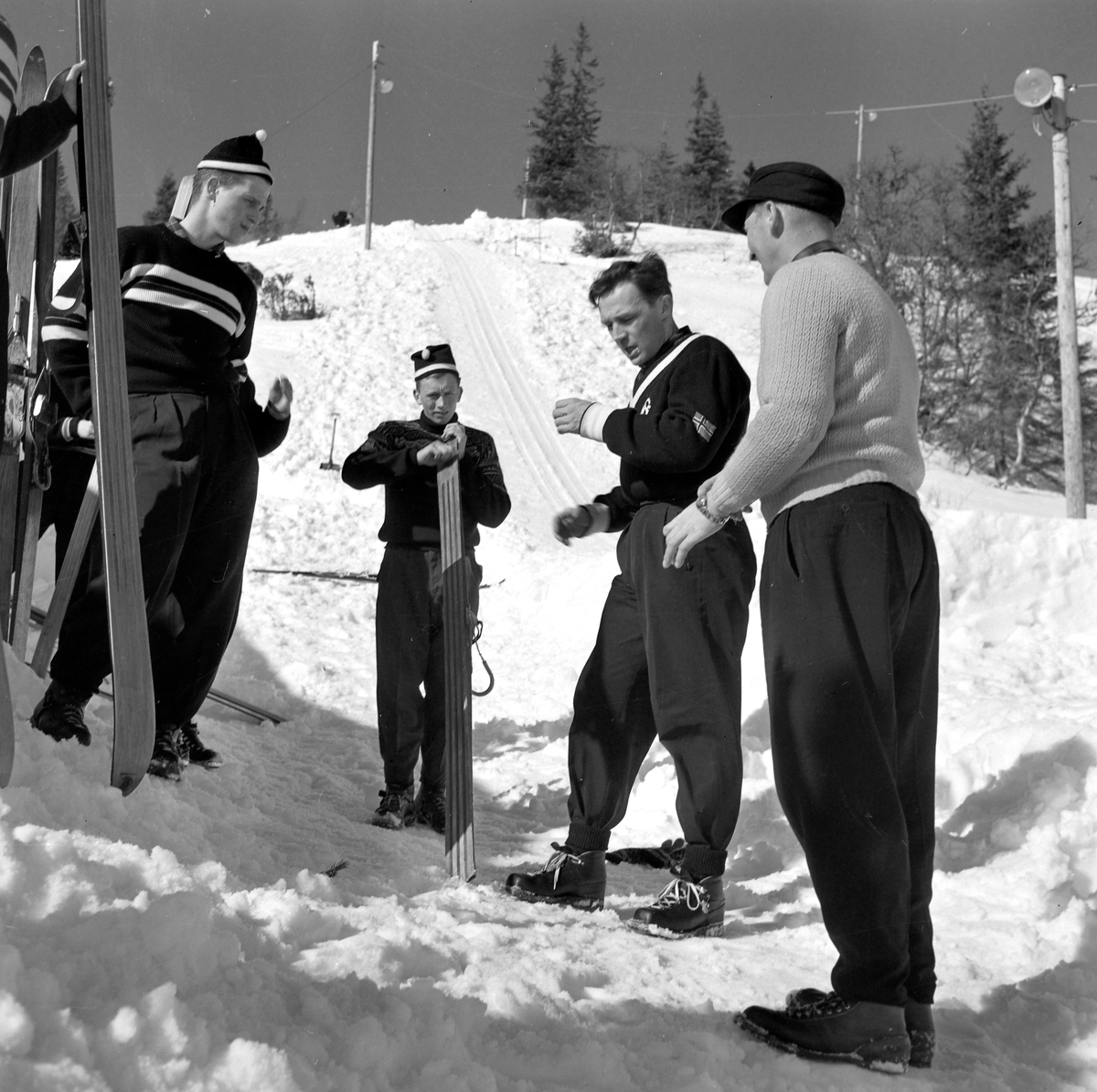 Hoppkurs i Treningsbakken ved Skistua