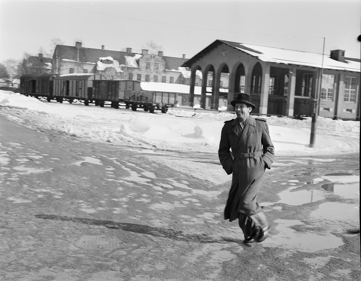 Man i stadsmiljö, Strandbodgatan, Uppsala