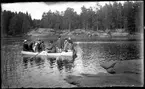 Roddtur i flateka på Hälleflysjön