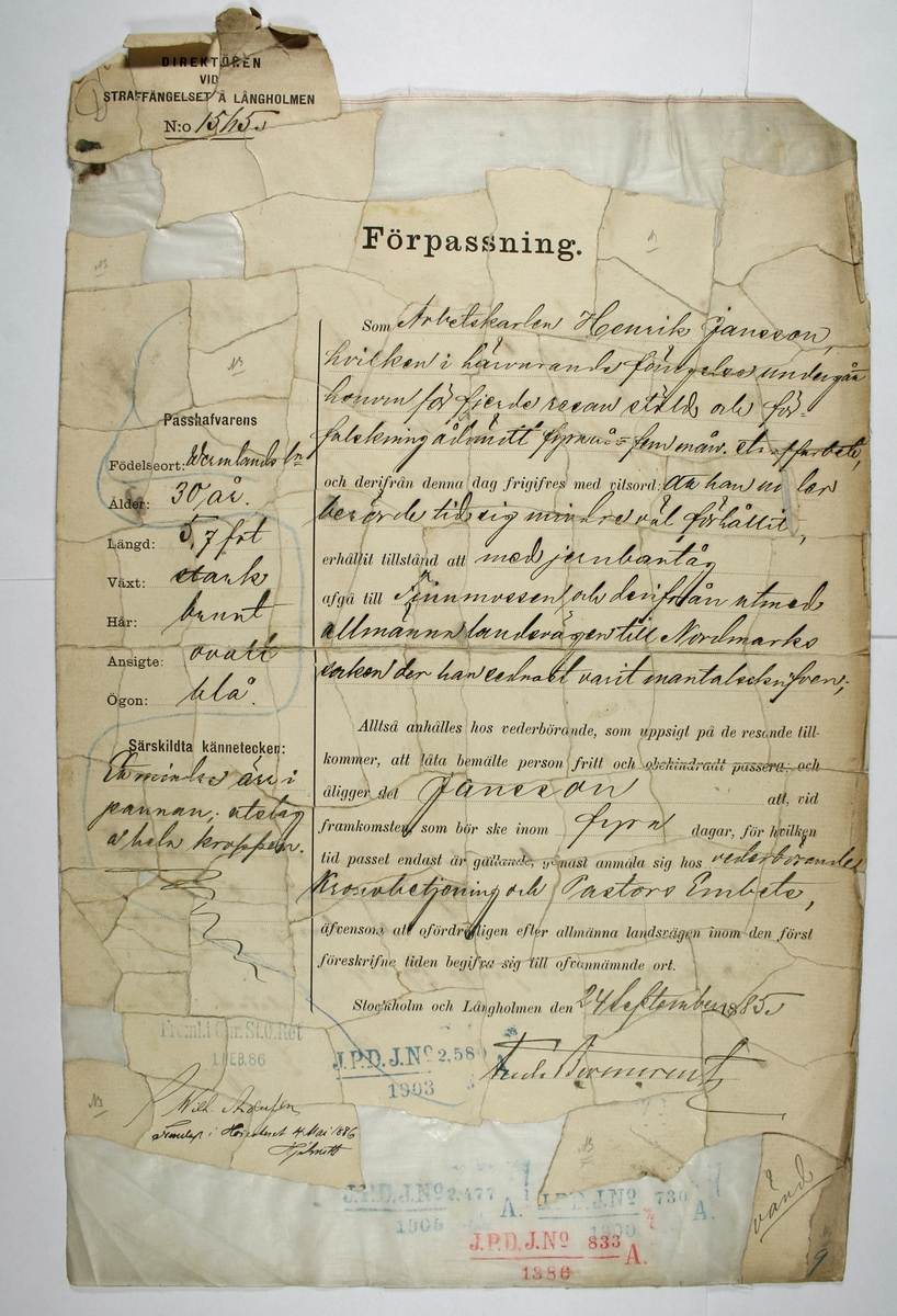 Saksdokumenter, brev, korrespondanse, telegram, o.l.