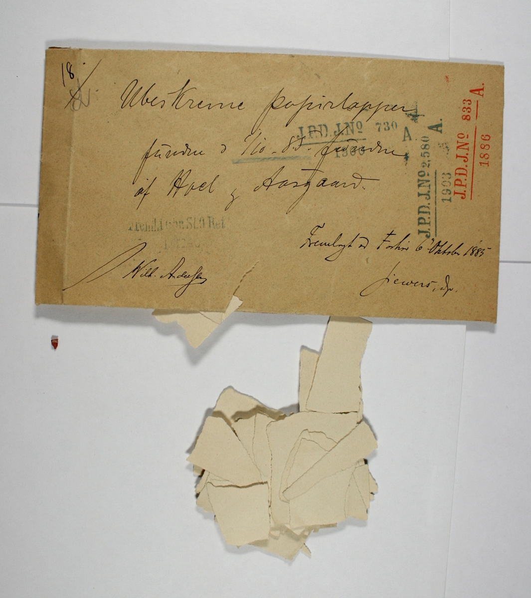 Saksdokumenter, brev, korrespondanse, telegram, o.l.