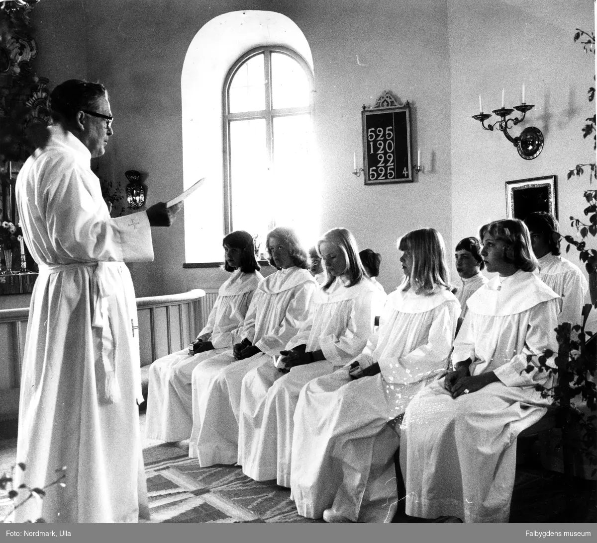 Konfirmation i Karleby kyrka 1977.