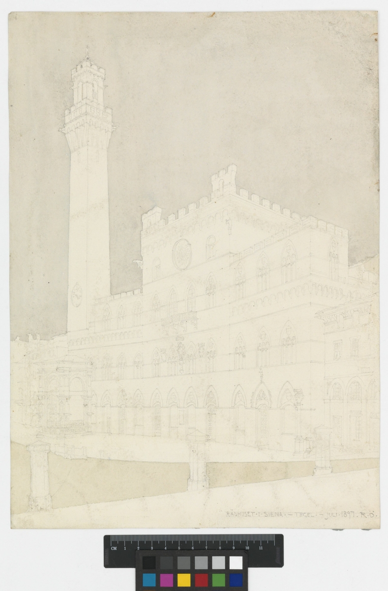 Rådhuset i Siena
Reseskisser, Italien