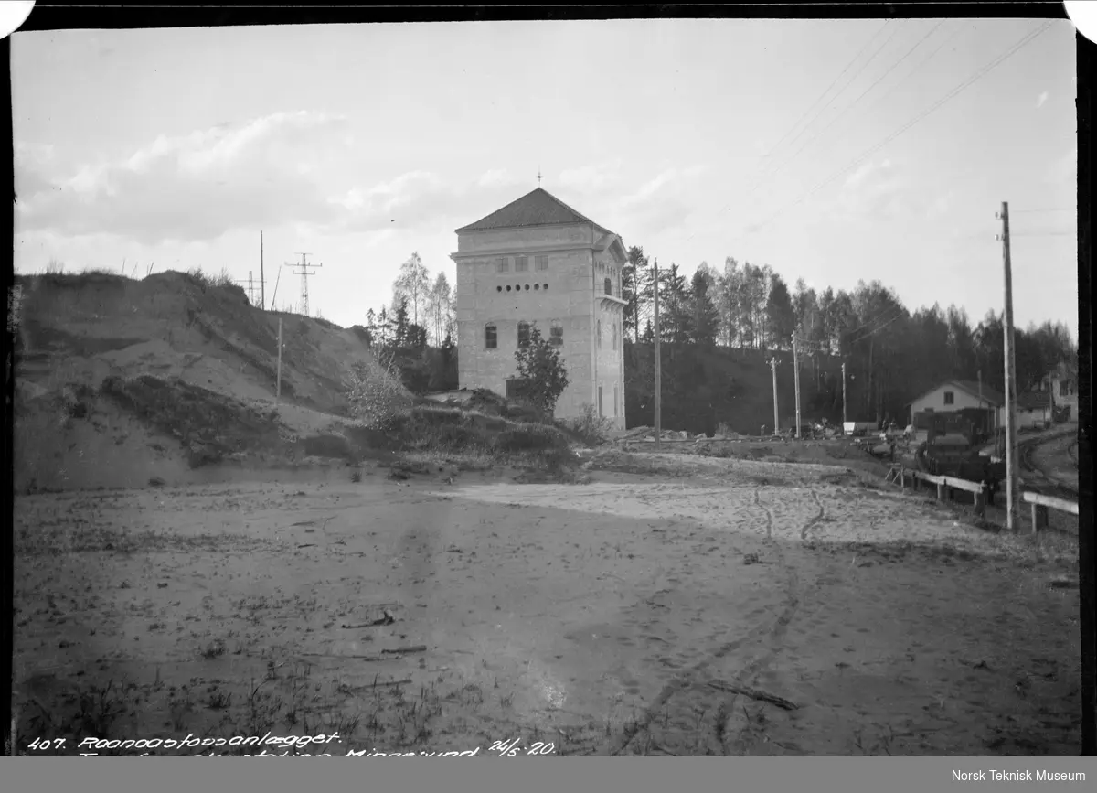 Transformatorstasjonen Minnesund, Rånåsfossanlegget 24.5 1920.  