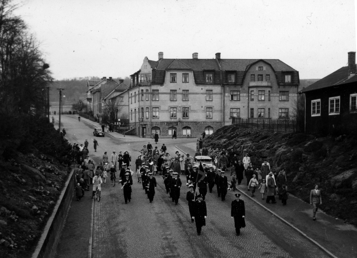 Mössebergarna på Scheelegatan omkr. 1940.