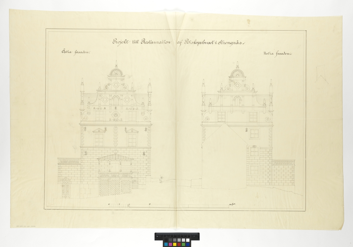 Biskopshuset i Strängnäs
Östra och västra fasaden