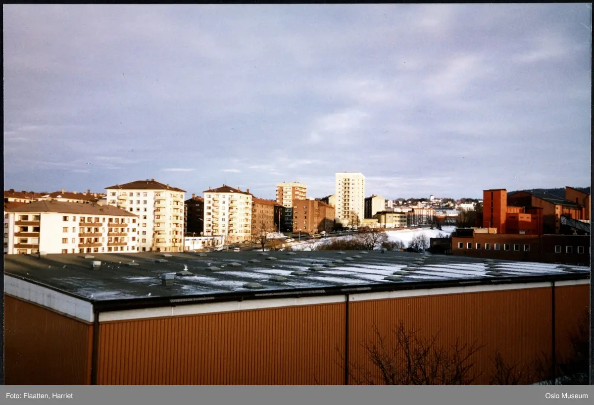 utsikt, Lilleborgs lagerbygning, blokkbebyggelse