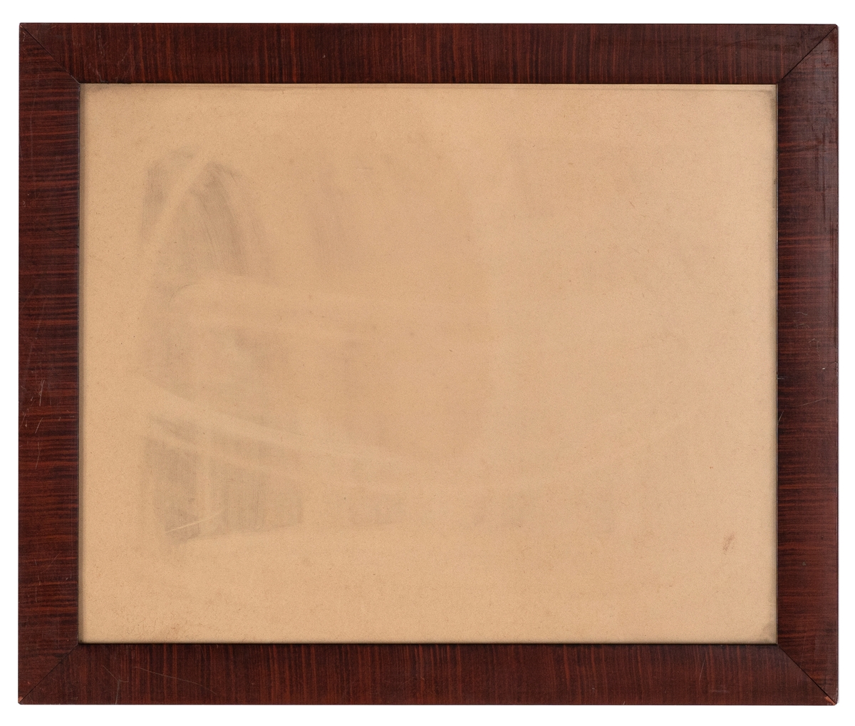 Mennesker av ulik alder samlet rundt et bord, dekket med duk og fat. Flere holder i et glass med drikke og det skjenkes fra kanner. I forgrunnen er det fremstilt en hund.