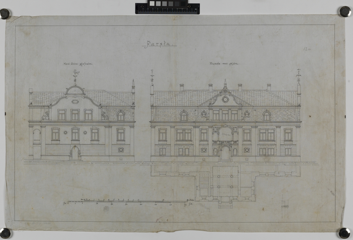 Farsta slott. Om- och tillbyggnad