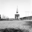 Nyuppförd stapel, ritad av antikvarie Iwar Andersson, Riksantikvarieämbetet. Gamla kyrkan.