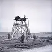 Skurverket i Jordhamn under återuppbyggnad den 17/10 1962.