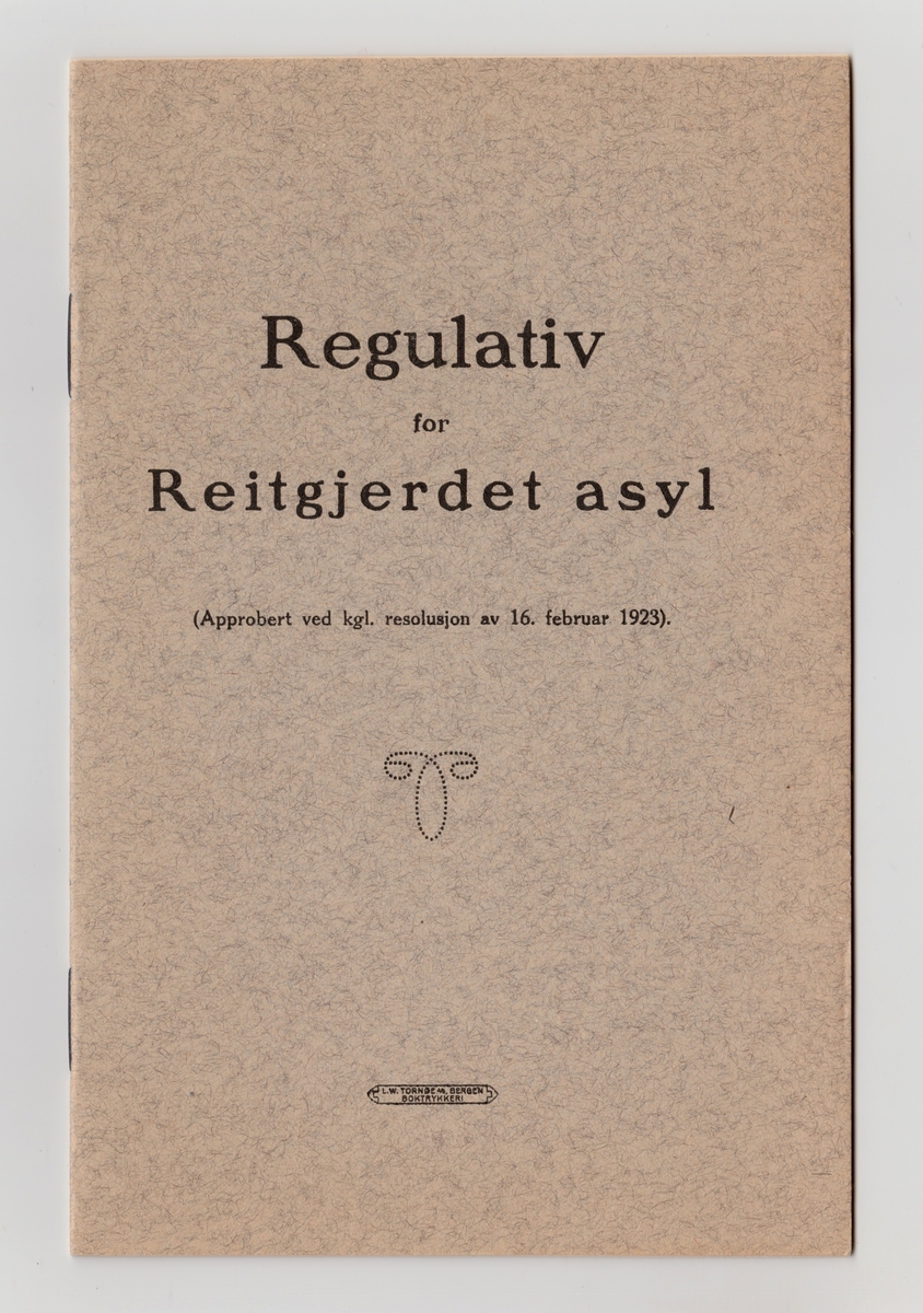 Trykket hefte.
