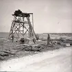 Skurverket i Jordhamn under återuppbyggnad den 17/10 1962.