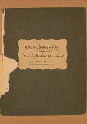 Anteckningsbok med handskrift "Sveriges kulturväxter. Förtec