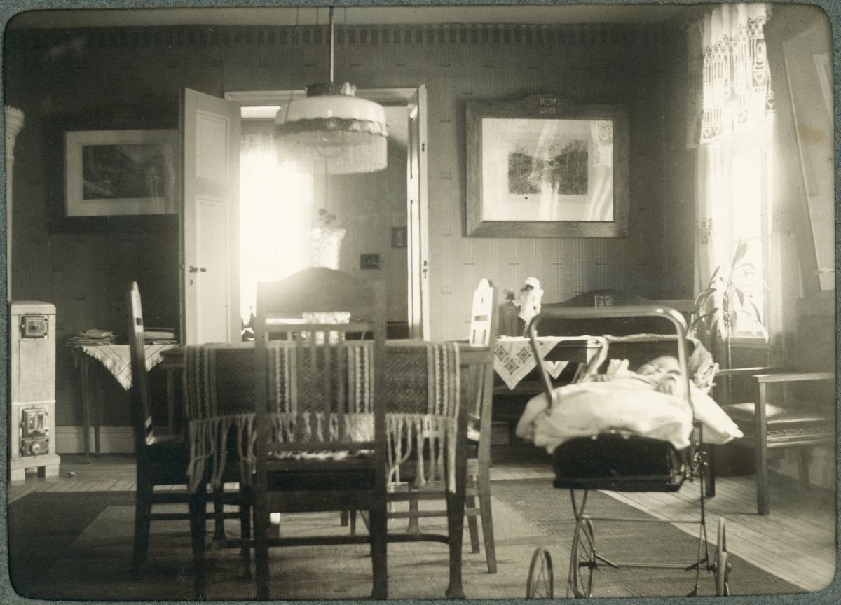 Gustaf Fredrik Nyström sover i sin vagn