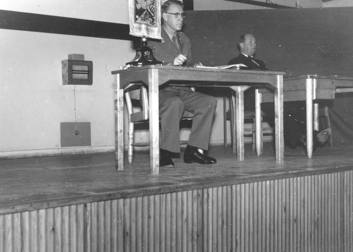 Överste Hans Malmgren ordförande för kamratföreningen 1960-talet.