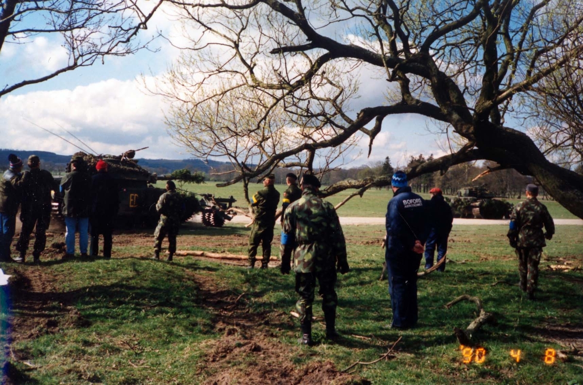 Finskt besök i Revinge hed 19900408.