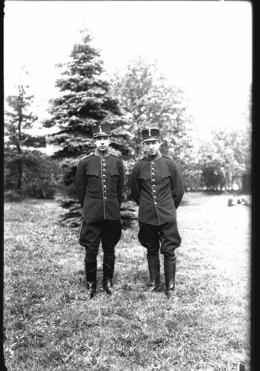 Göta Trängkår. Foto på okända soldater tidigt 1930-tal.