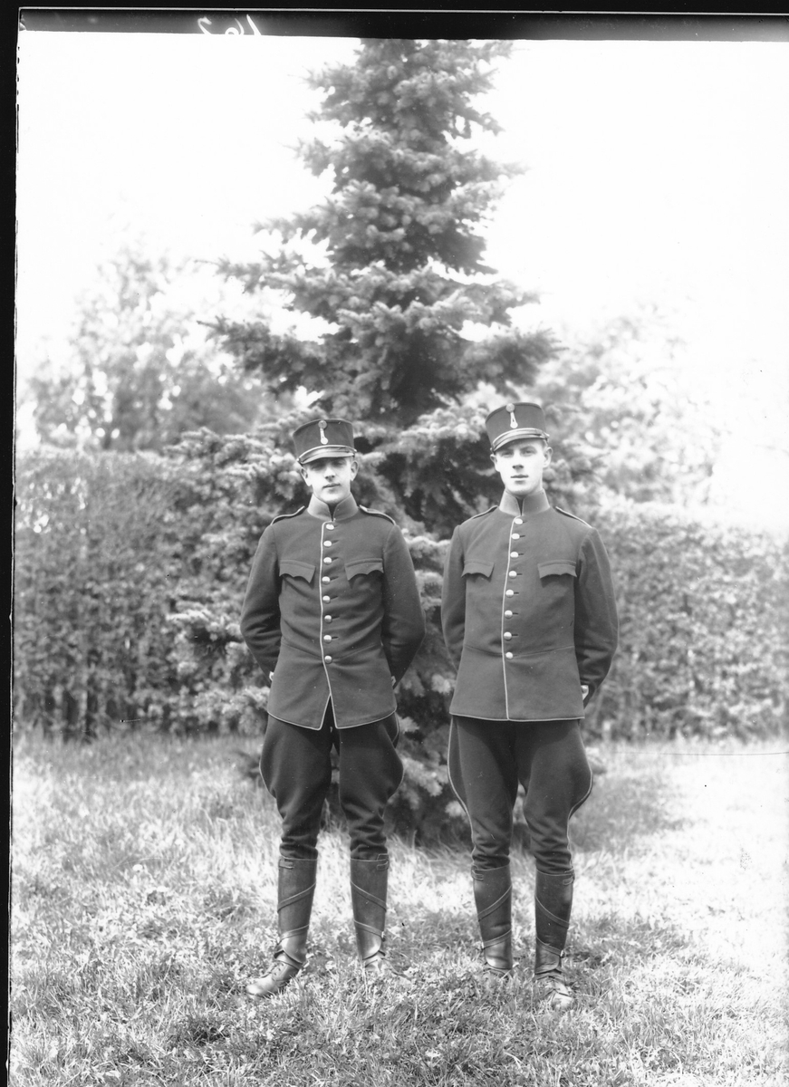 Göta Trängkår. Foto på okända soldater tidigt 1930-tal.