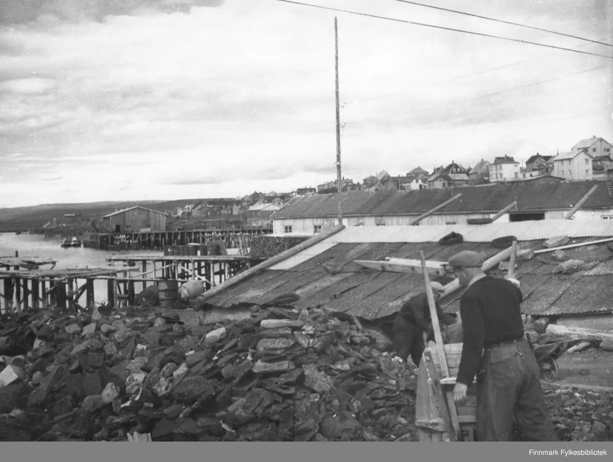 Vadsø. Oversikt mot vestre bydel.