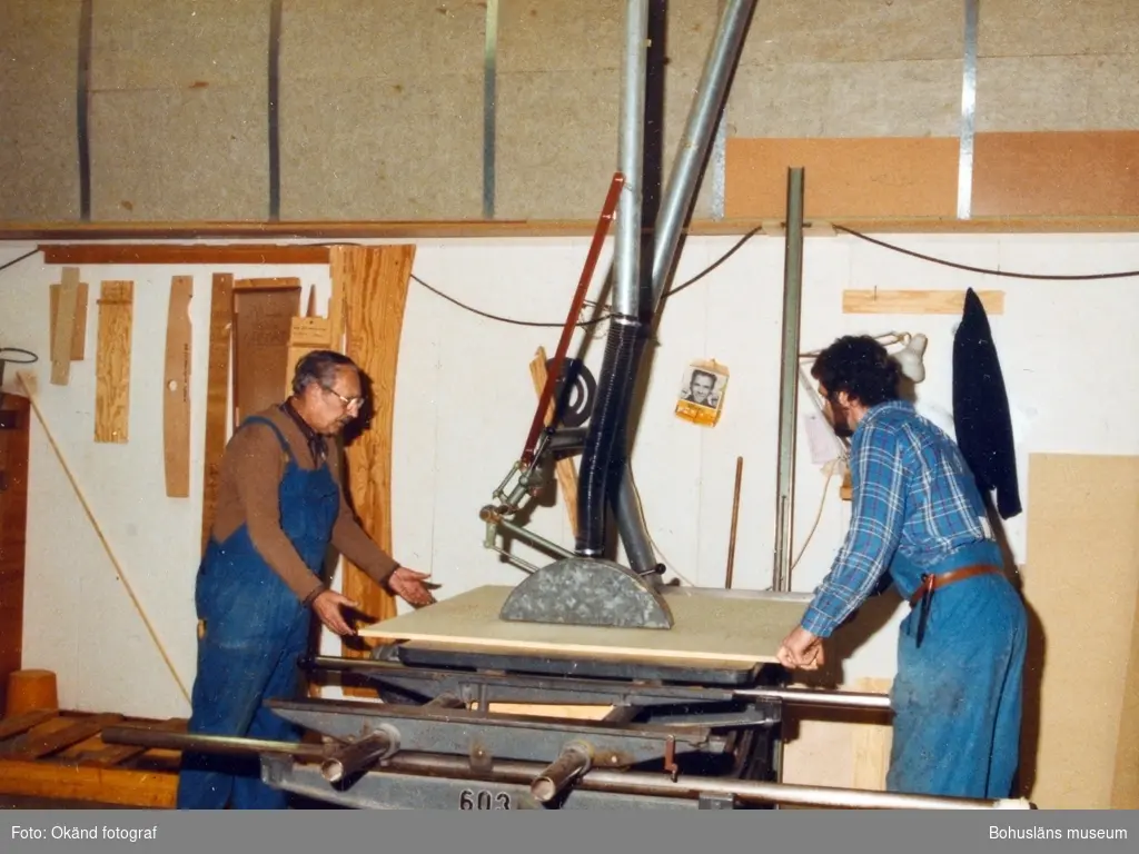 Fotomontage från Uddevallavarvet med motiv som visar på de olika verksamheterna som ingick i företagets produktion