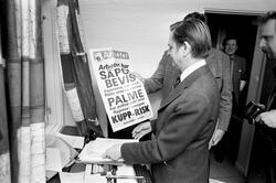 Olof Palme i Ed, /Arbetet