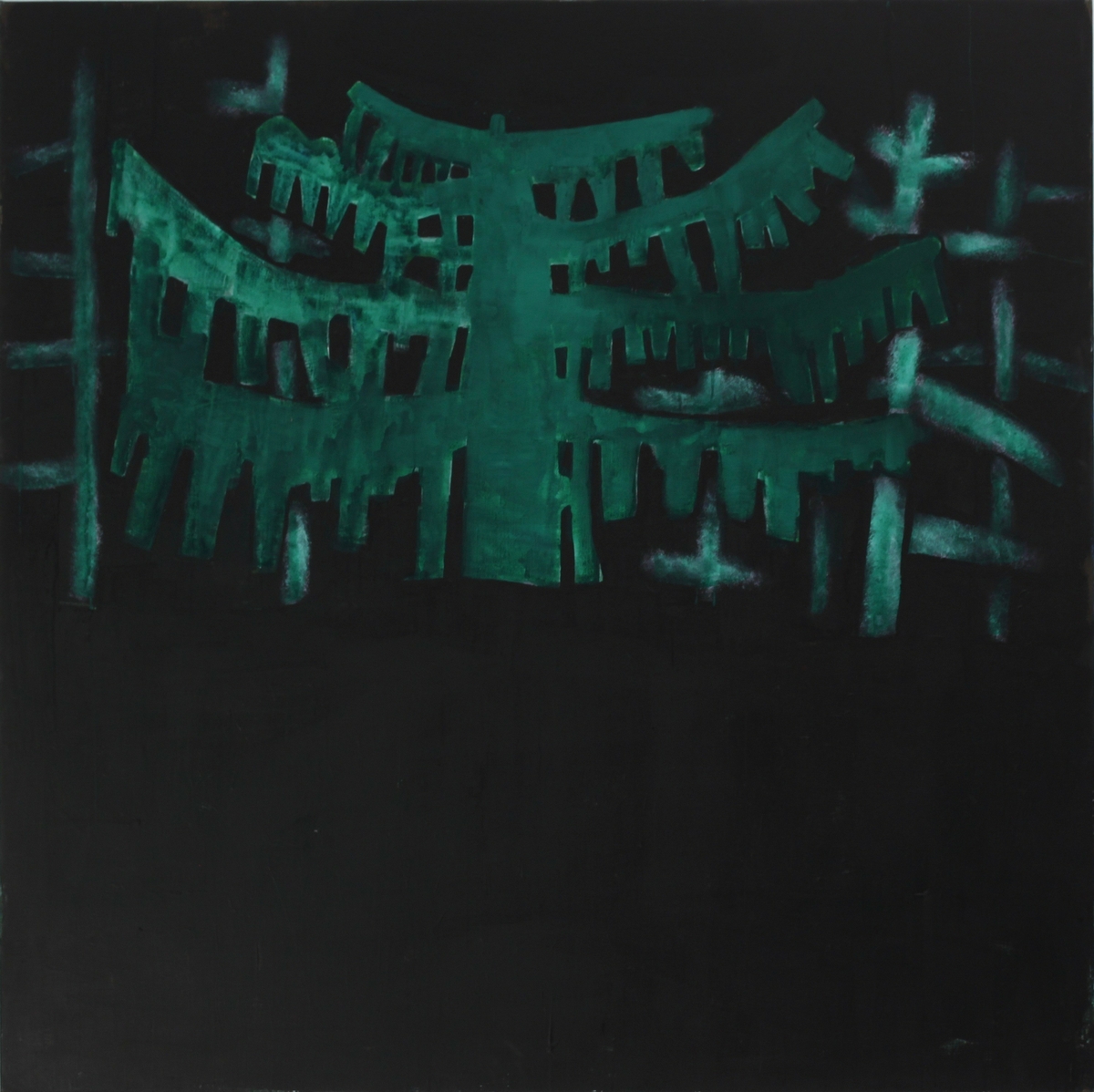 Grønn skog [Maleri]