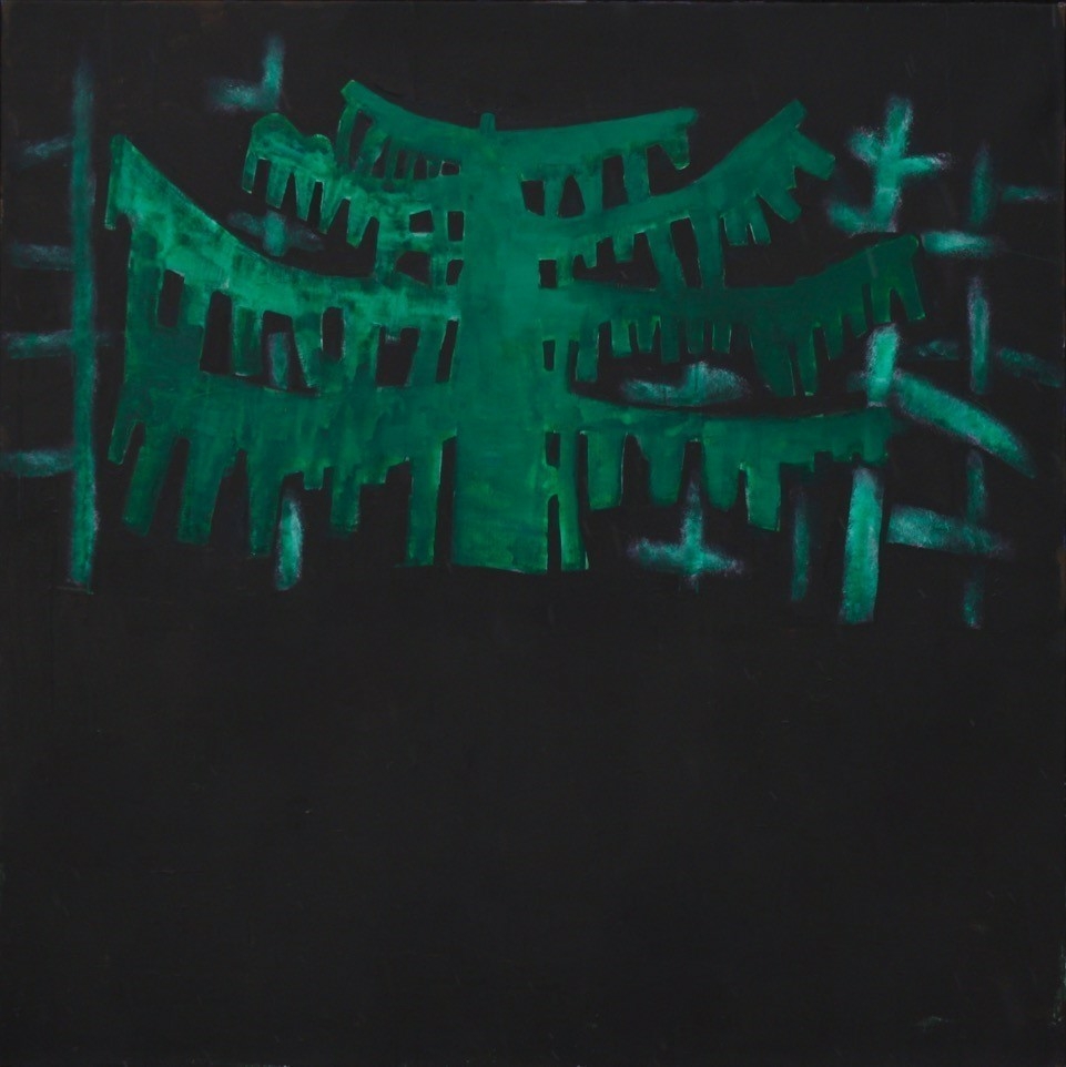 Grønn skog [Maleri]