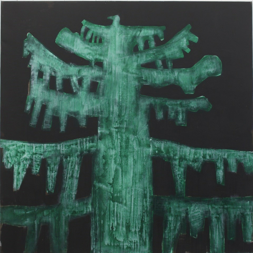 Grønn skog [Maleri]