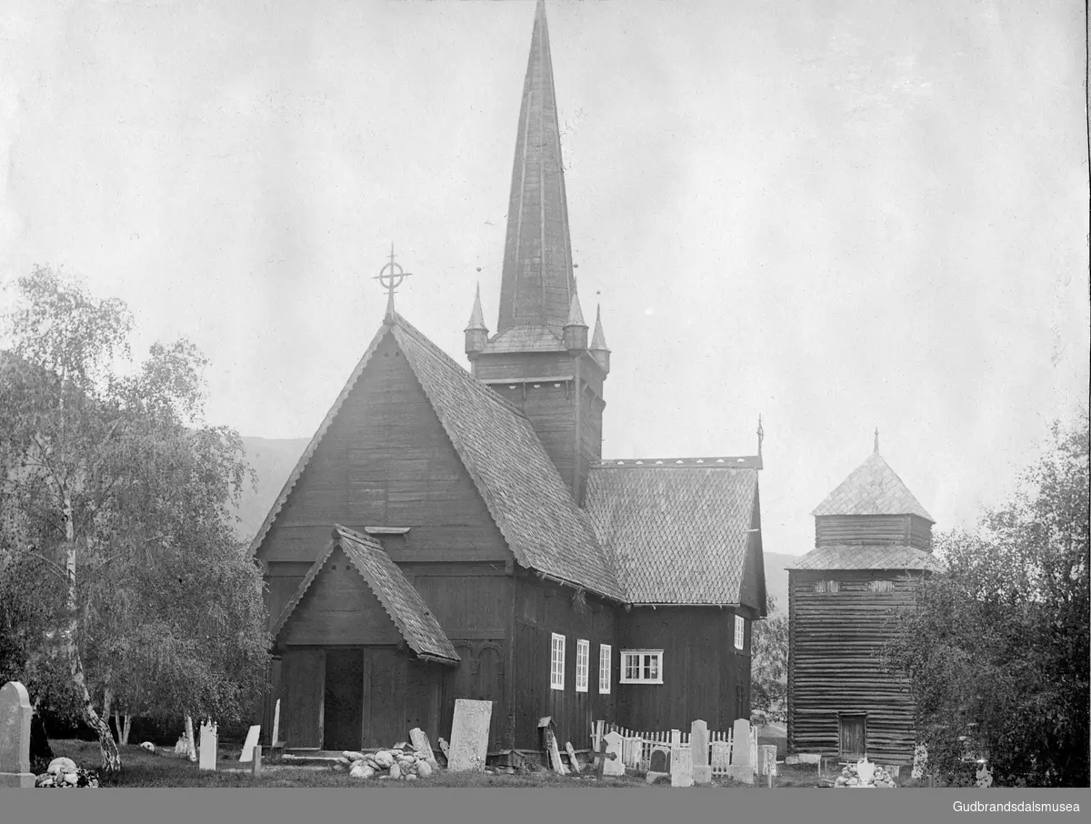 Vågå kyrkje, ca 1900