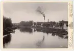 Kabinettsfotografi - vy över Fyrisån, Uppsala 1891