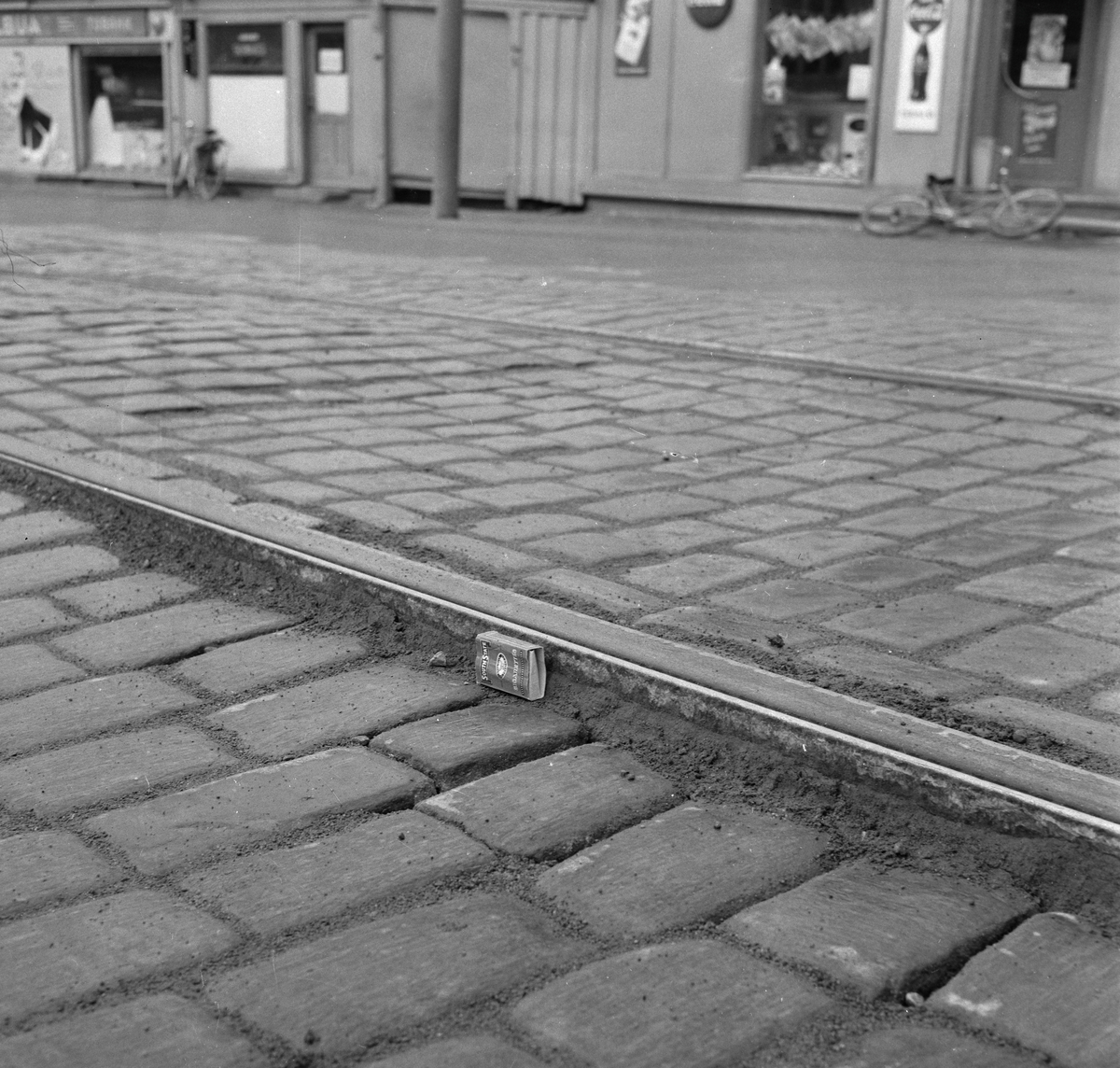 Farlige trikkeskinner i byen