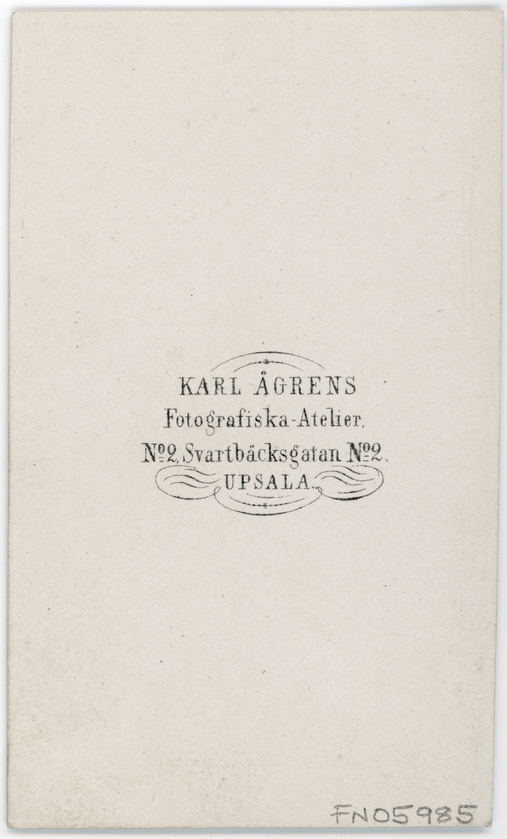 Kabinettsfotografi - inspektor Haglund