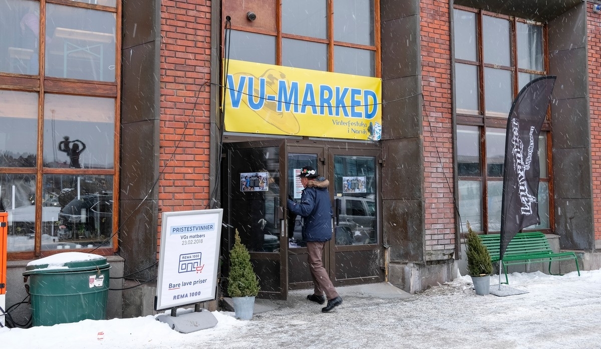 Nytt av året var VU-marked i Torvhallen i Narvik. . Lokale og regionale salgsboder. Stor stemning hele uka.  VU 2018. Foto: 17. mars 2018.