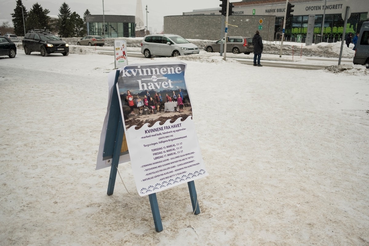 Noen av de som var i Torvhallen i Narvik. med utstillings og salgsboder.  VU 2018. Foto: 17. mars 2018.