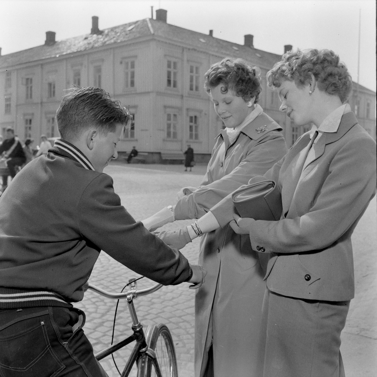 Konfirmanter i byen