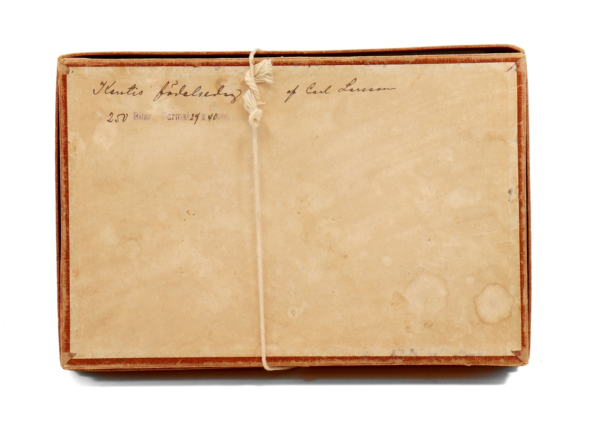OVB pussel i trä föreställande Carl Larssons tavla "Kerstis födelsedag. 
250 bitar.