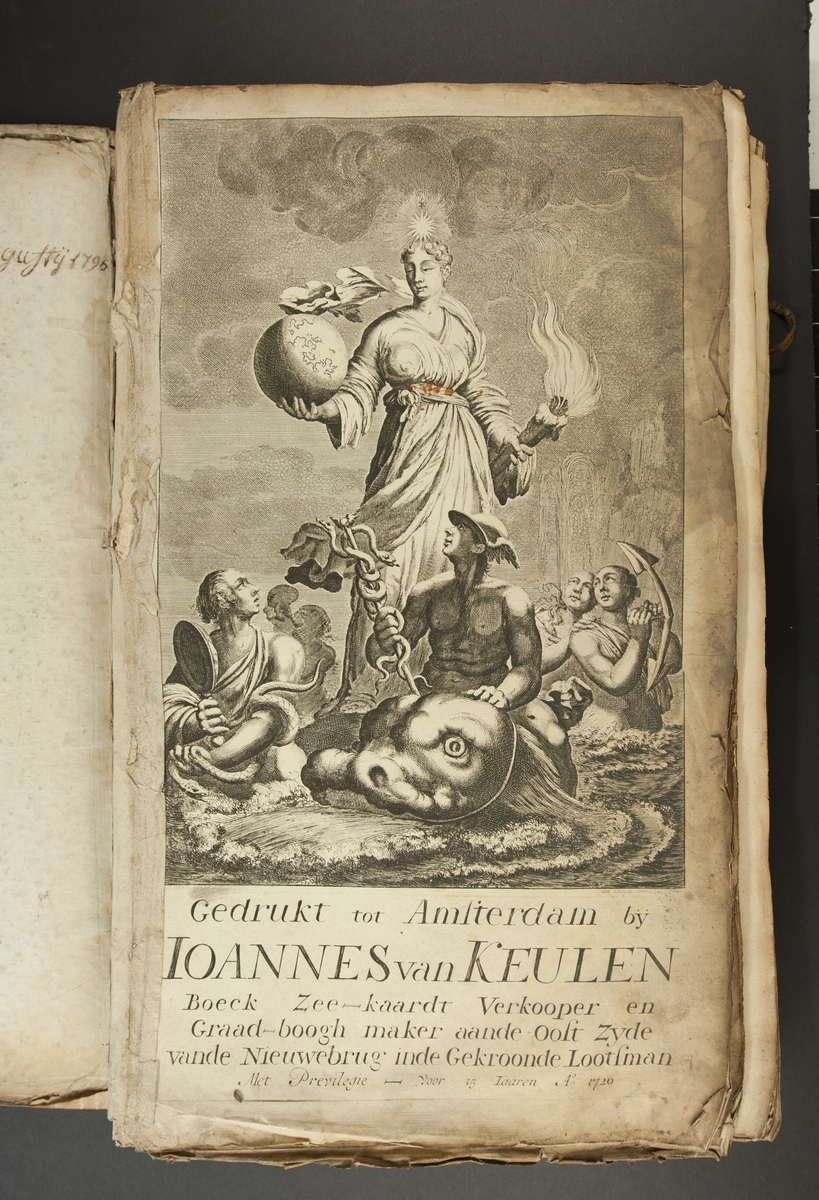 Sjökartor ur Johannes van Keulen bok Spetsbergen. "Gedrukt tot Amsterdam by Ioannes van Keulen, Boek Zee-kaart Verkooper en Graad-boogh maker aande Oost Zyde vande Nieuwebrug inde Gekroonde Lootsman"