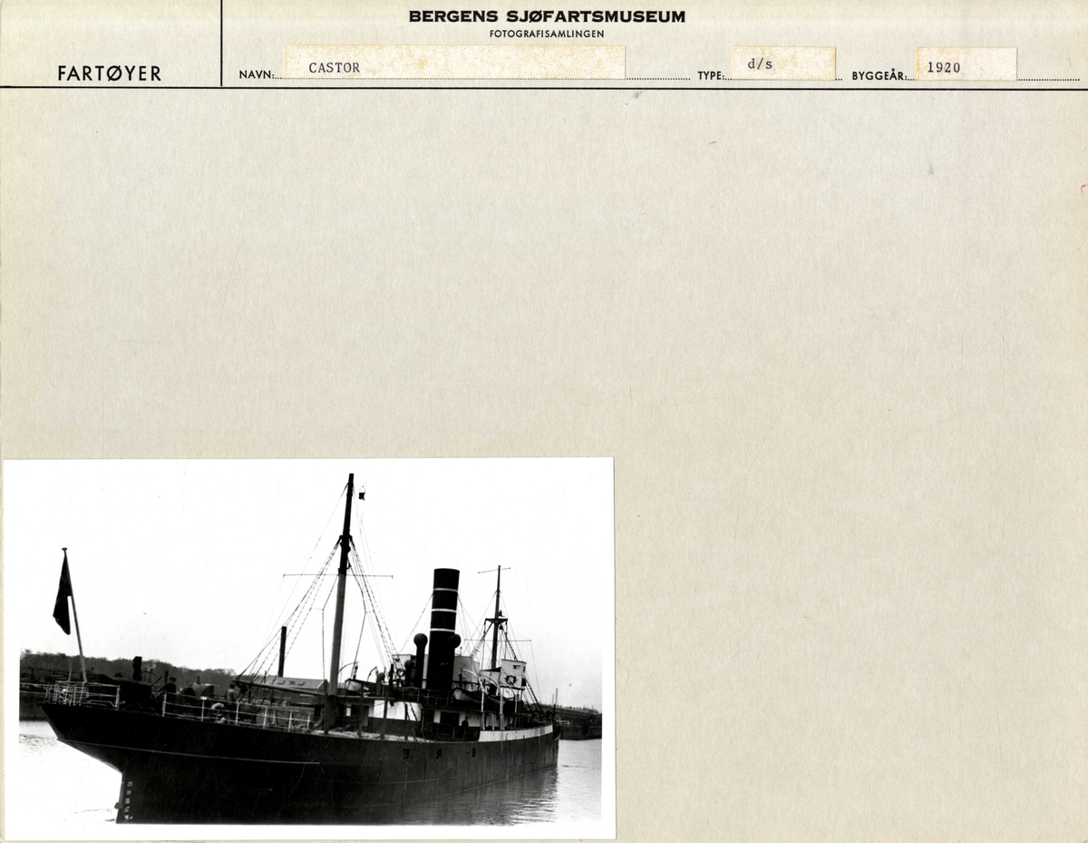 DS CASTOR (bygget 1920).