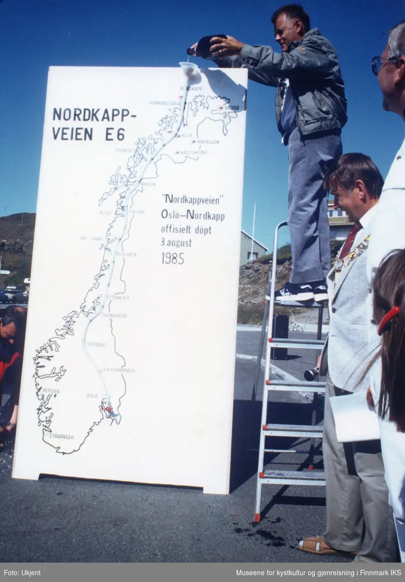 Veien Oslo-Nordkapp døpes om til Nordkappveien. 03.08.1985.