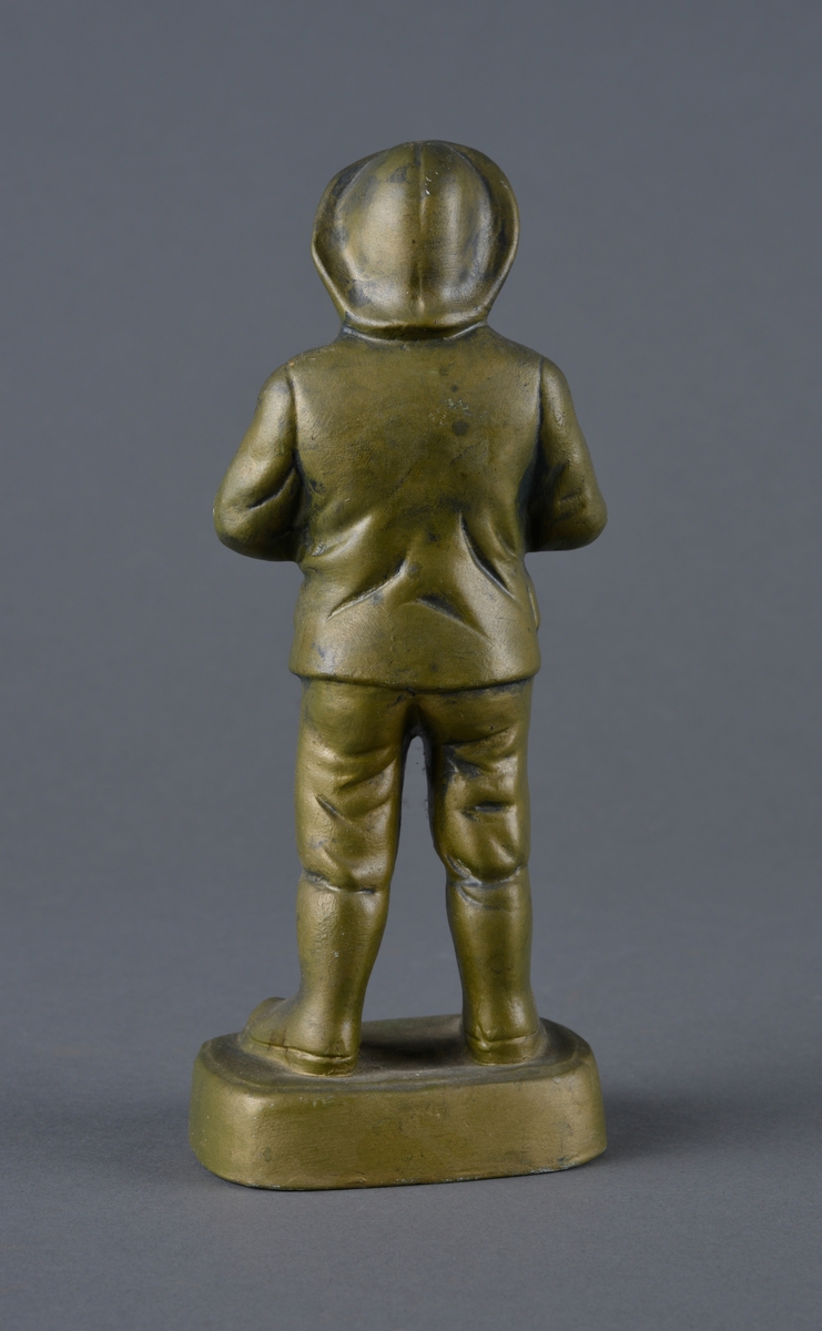 Mann med snadde og tobakkseske.
Reklame for Tiedemanns tobak