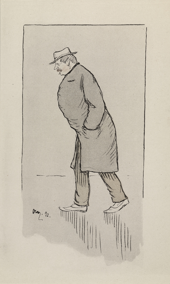 Karikatur, helfigur, frakk, hodeplagg, ansiktshår, kunstner