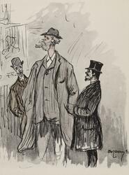 Karikatur av Johannes Müller, Jacob Gløersen og Ragnvald Gje