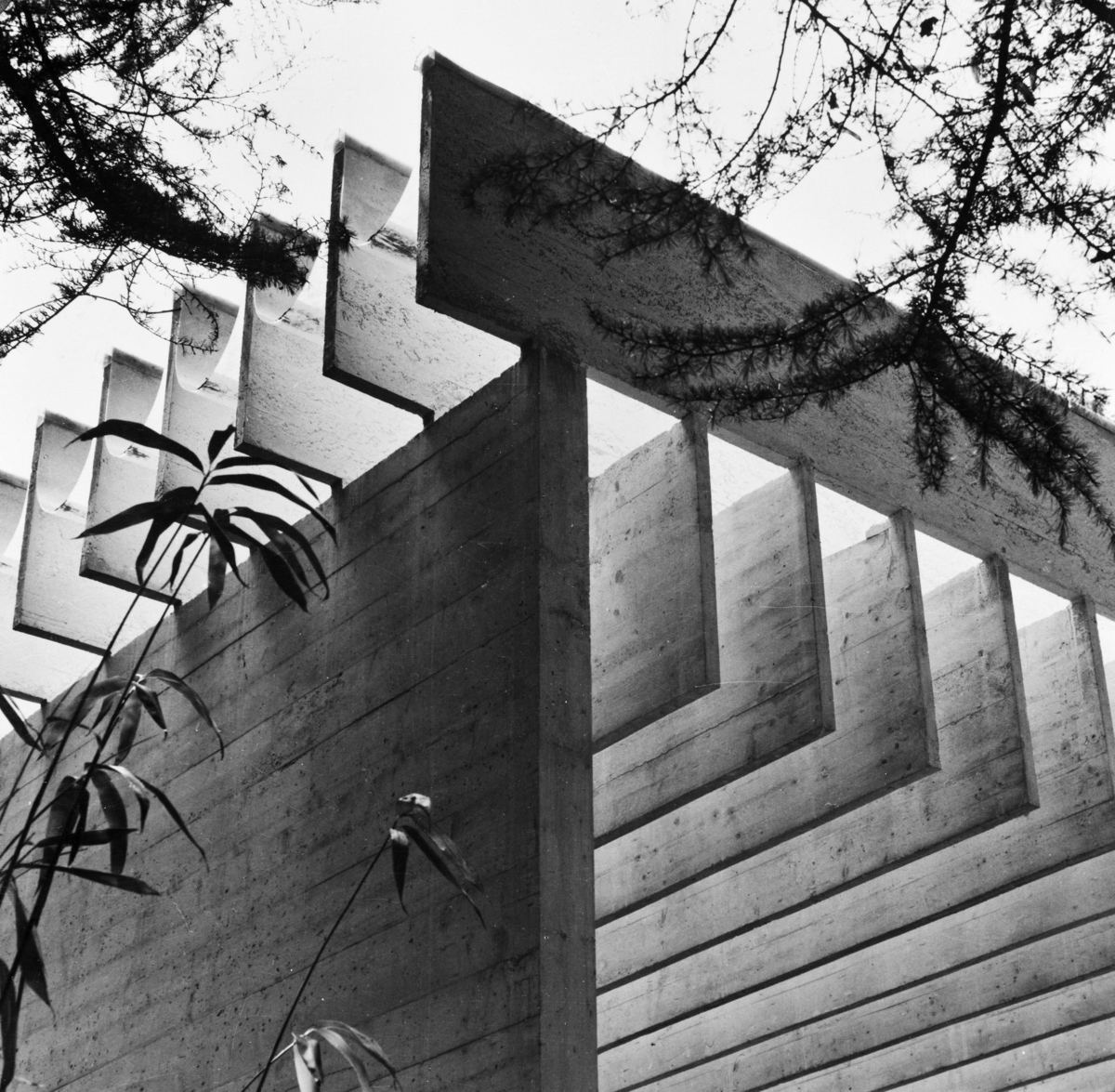 Arkitekturfoto av Venezia-paviljongen, tegnet av Sverre Fehn. *** Local Caption *** Fehn, Sverre, arkitekt (1924-2009)